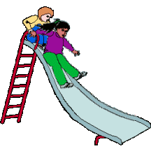 男生和女生晚上玩滑滑梯，指伴侣之间在房事动作